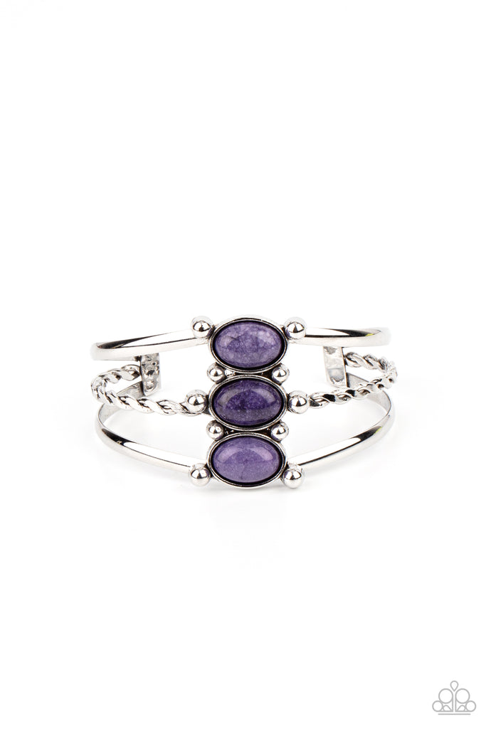 Extra Earthy Paparazzi Purple Stone Bracelet