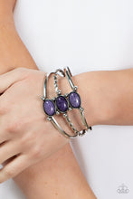 Load image into Gallery viewer, Extra Earthy Paparazzi Purple Stone Bracelet