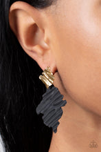 Load image into Gallery viewer, Crimped Couture Paparazzi Gold Earrings