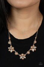 Load image into Gallery viewer, Royally Ever After Paparazzi Brown Necklace with Pearls