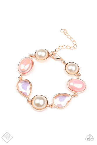 Nostalgically Nautical Paparazzi Rose Gold Bracelet