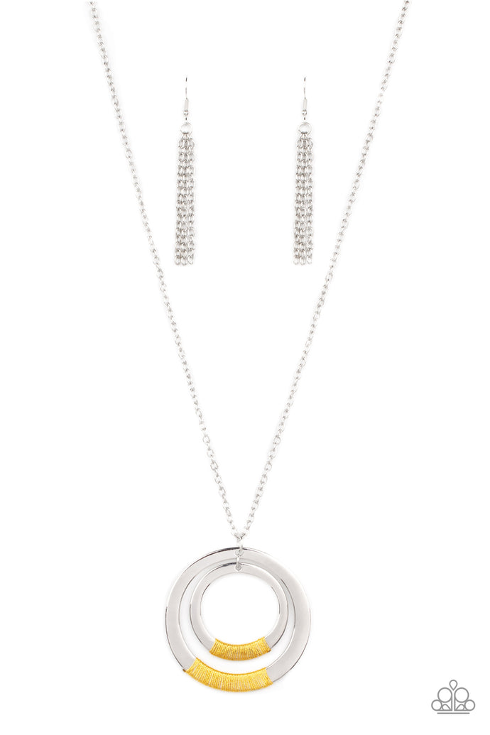 Authentic Attitude Paparazzi Yellow Necklace