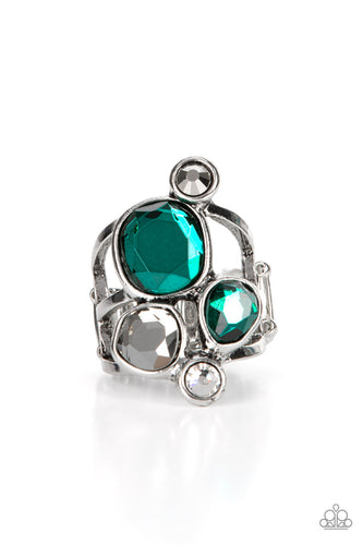 Demandingly Duchess Papazzai Green Ring