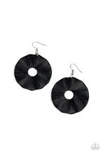 Load image into Gallery viewer, Fan the Breeze Paparazzi Black Earrings