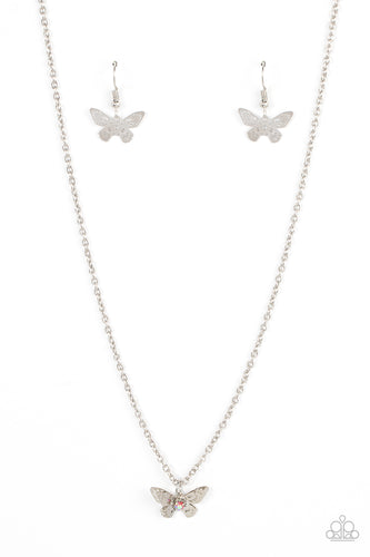 Flutter Love Paparazzi Pink Iridescent Necklace