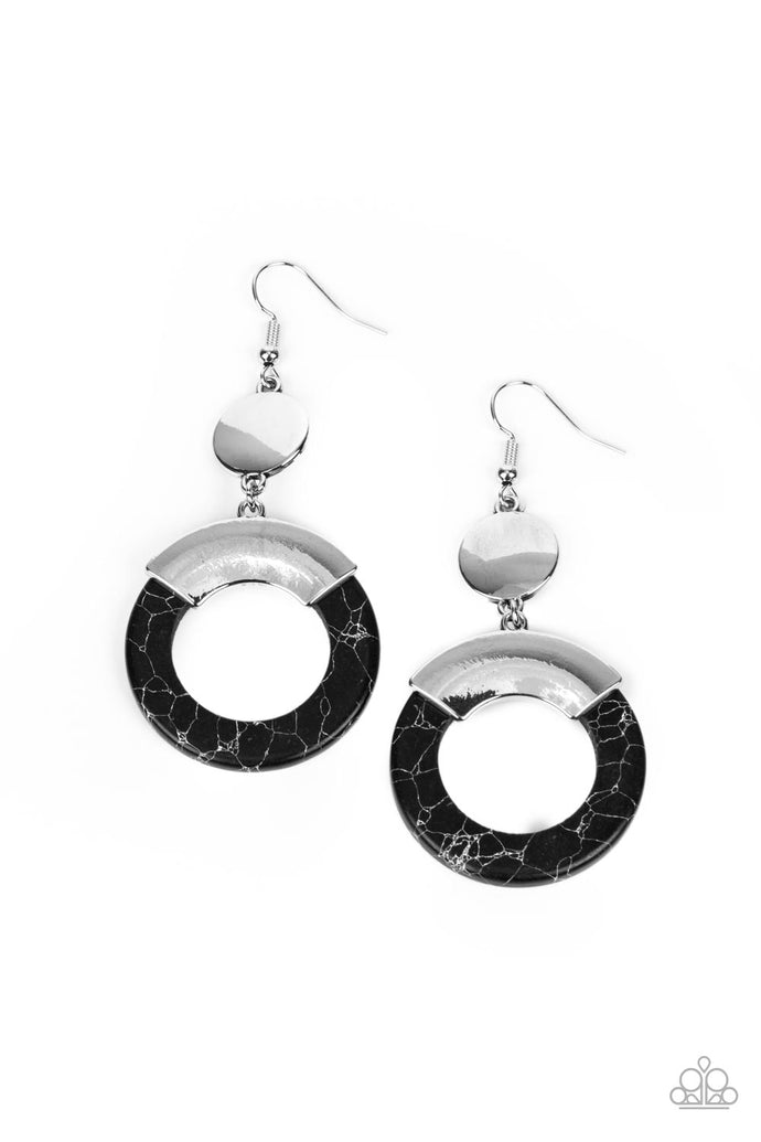 ENTRADA at Your Own Risk - Black Stone Earrings