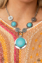 Load image into Gallery viewer, Saguaro Garden Paparazzi Blue Stone Necklace