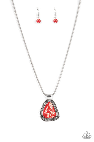 Artisan Adventure Paparazzi Red Necklace