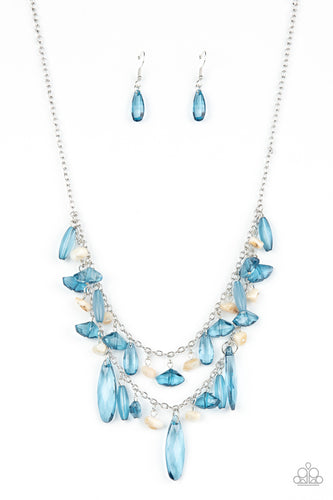 Candlelit Cabana Paparazzi Blue Necklace