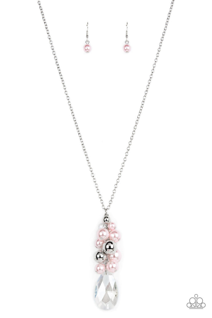 Drip Drop Dazzle - Pink Pearl Necklace