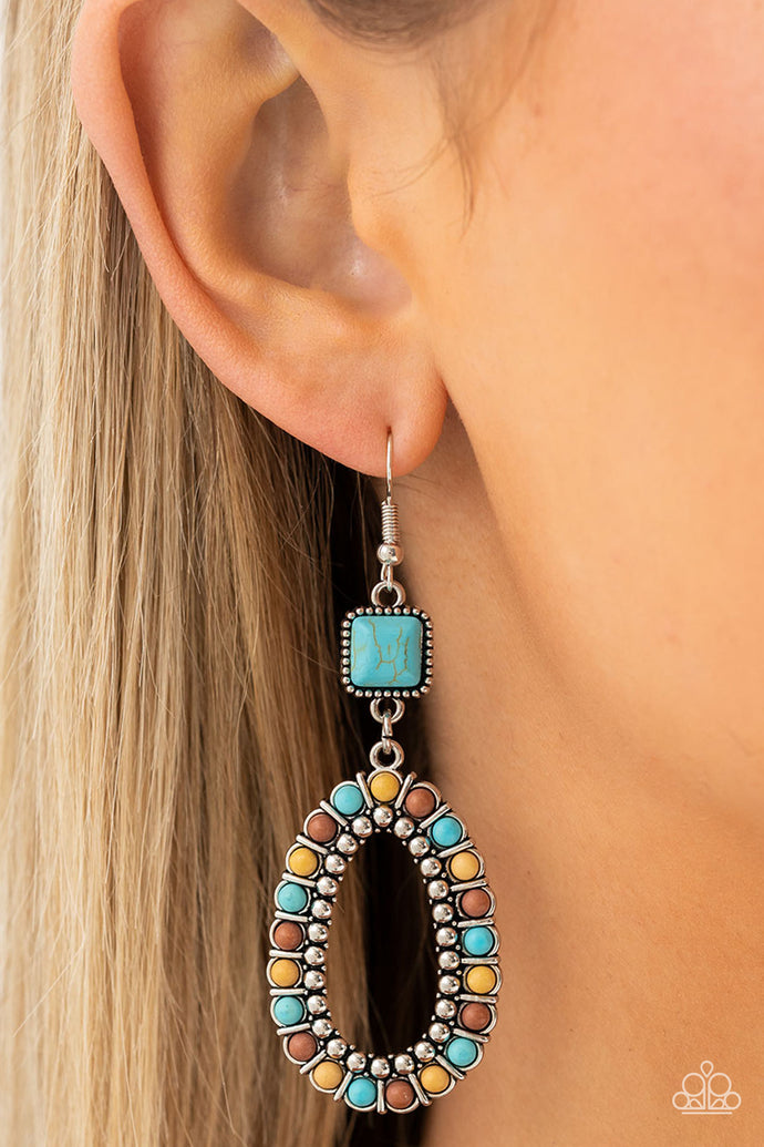 Napa Valley Luxe Papazzai Multi Stone Earrings