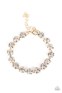 A-Lister Afterglow Paparazzi Gold Bling Bracelet