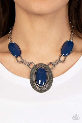 Count to TENACIOUS Paparazzi Blue Necklace