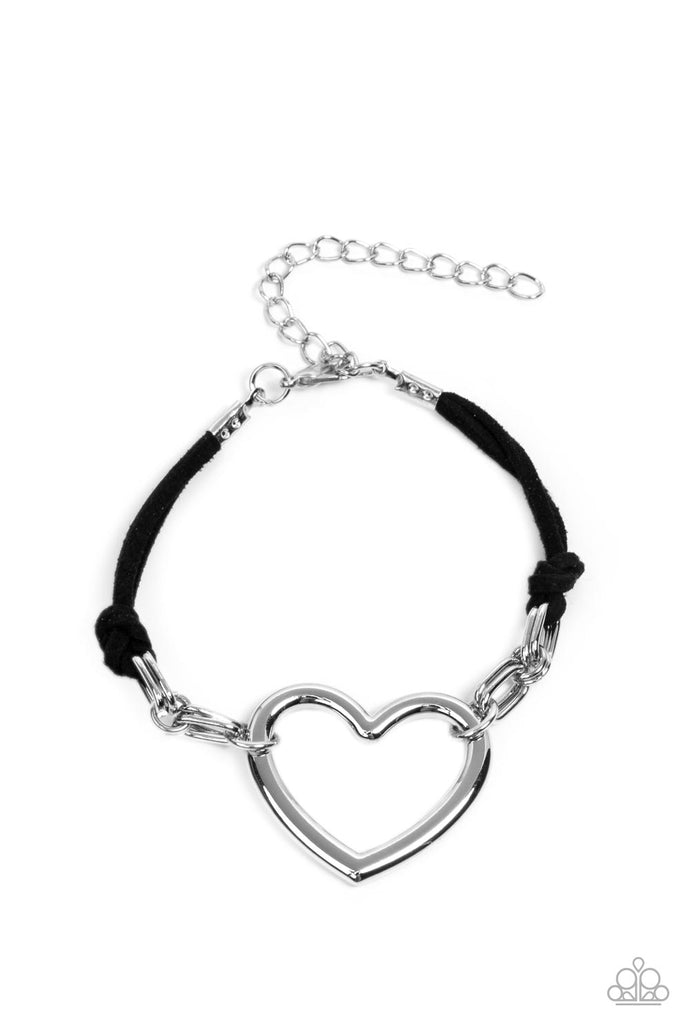 Flirty Flavour Paparazzi Black Heart Bracelet