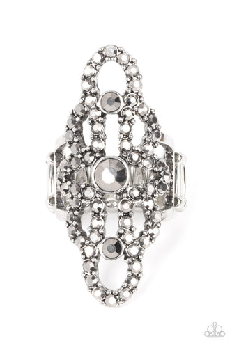 Futuristic Free Spirit Paparazzi Silver Bling Ring