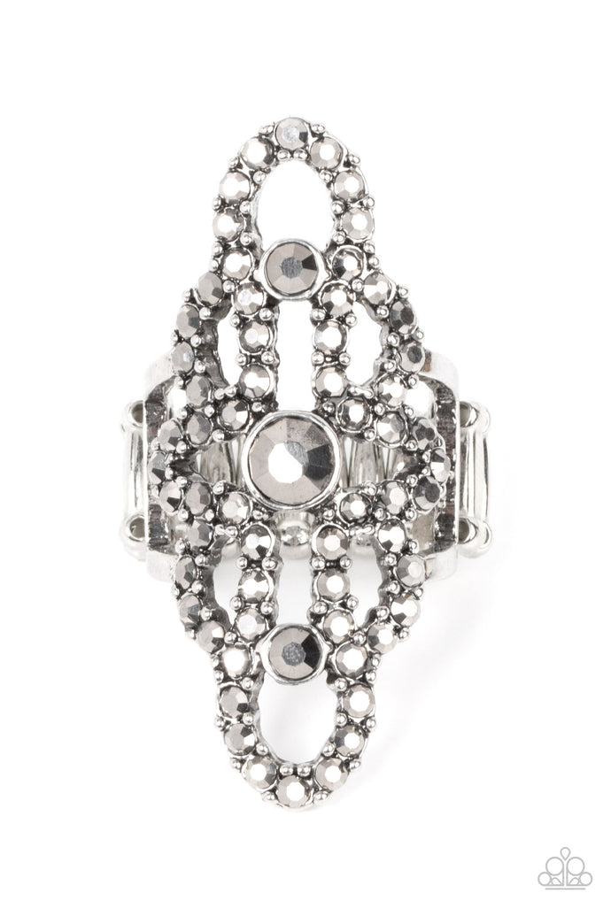 Futuristic Free Spirit Paparazzi Silver Bling Ring