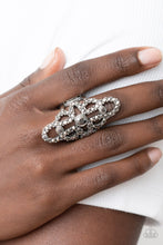 Load image into Gallery viewer, Futuristic Free Spirit Paparazzi Silver Bling Ring