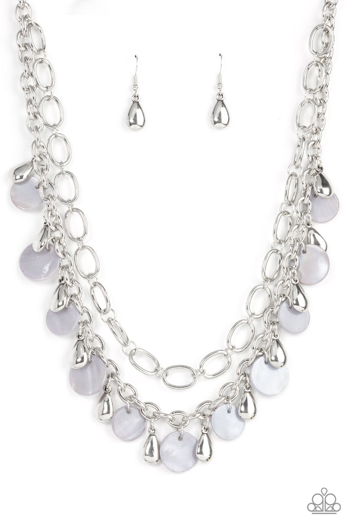 Beachfront Fabulous Paparazzi Silver Necklace