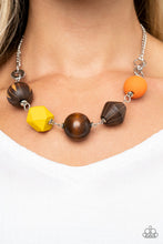 Load image into Gallery viewer, Eco Extravaganza Papazzai Multi Wood Beads Necklace