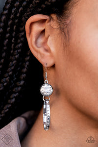 Standalone Sparkle Paparazzi White Bling Earrings