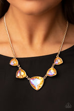 Load image into Gallery viewer, Cosmic Constellations Paparazzi Gold Necklace