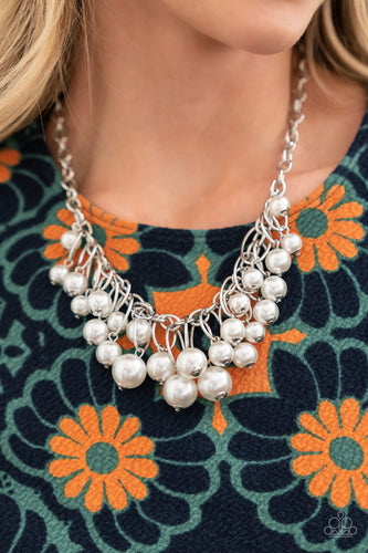 Powerhouse Pose Paparazzi White Pearl Necklace