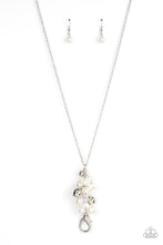 Load image into Gallery viewer, Drip Drop Dazzle Paparazzi White Bling Necklace with Clasp
