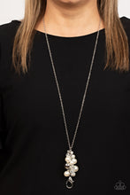 Load image into Gallery viewer, Drip Drop Dazzle Paparazzi White Bling Necklace with Clasp