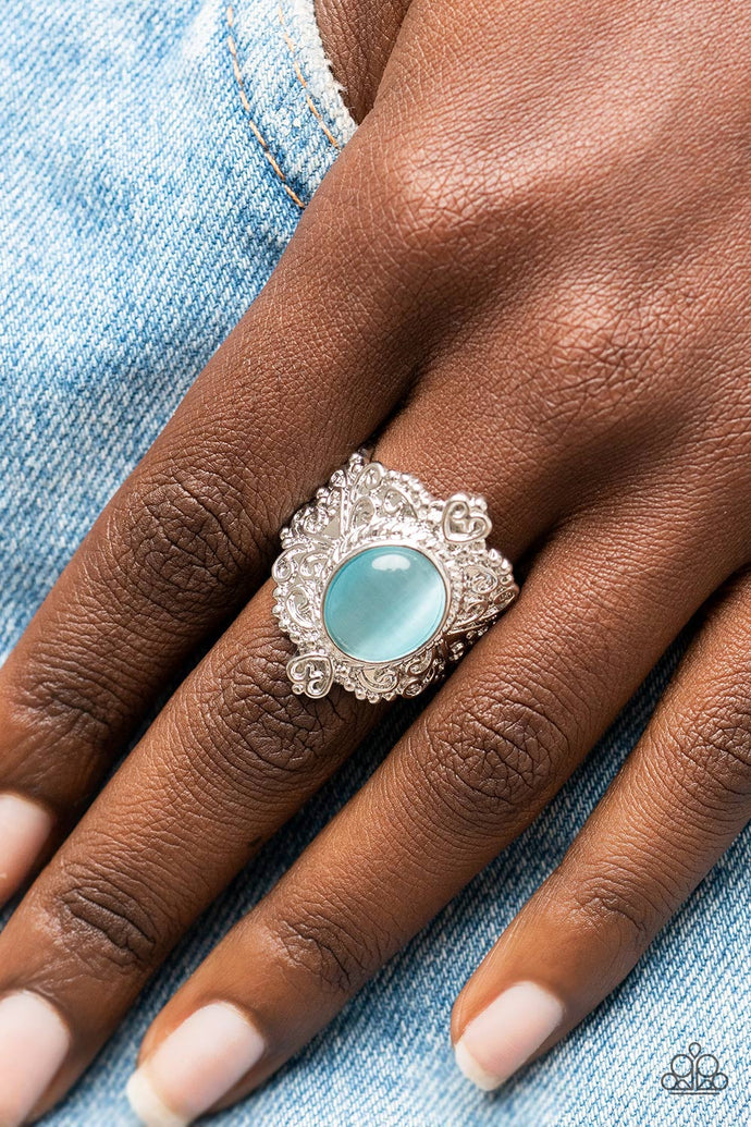 Delightfully Dreamy Paparazzi Blue Bling Ring