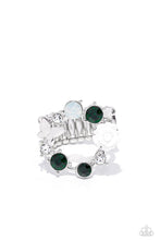 Load image into Gallery viewer, Butterfly Bustle Papazzai Green Ring