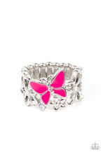 Load image into Gallery viewer, All FLUTTERED Up - Pink Butterfly Ring