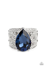 Load image into Gallery viewer, Kinda a Big Deal Papazzai Blue Bling Ring