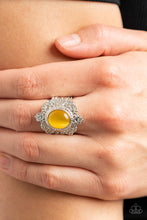 Load image into Gallery viewer, Delightfully Dreamy Paparazzi Yellow Bling Ring