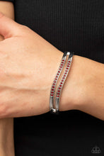 Load image into Gallery viewer, Gen Z Glamour Paparazzi Red Bling Bracelet