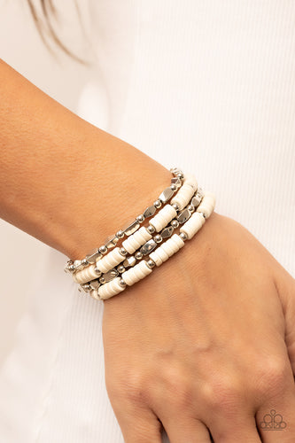 Anasazi Apothecary Paparazzi White Stone Bracelet