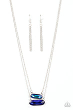 Load image into Gallery viewer, Double Bubble Burst Paparazzi Blue Necklace