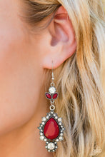 Load image into Gallery viewer, SELFIE-Esteem Papazzai Red Earrings