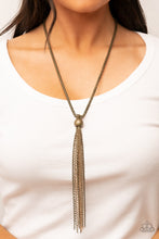 Load image into Gallery viewer, Metallic MESH-Up - Brass Necklace