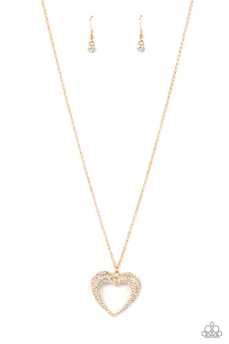 Cupid Charisma Paparazzi Gold Bling Necklace