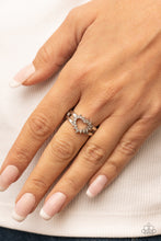 Load image into Gallery viewer, First Kisses Paparazzi White Bling Heart Ring