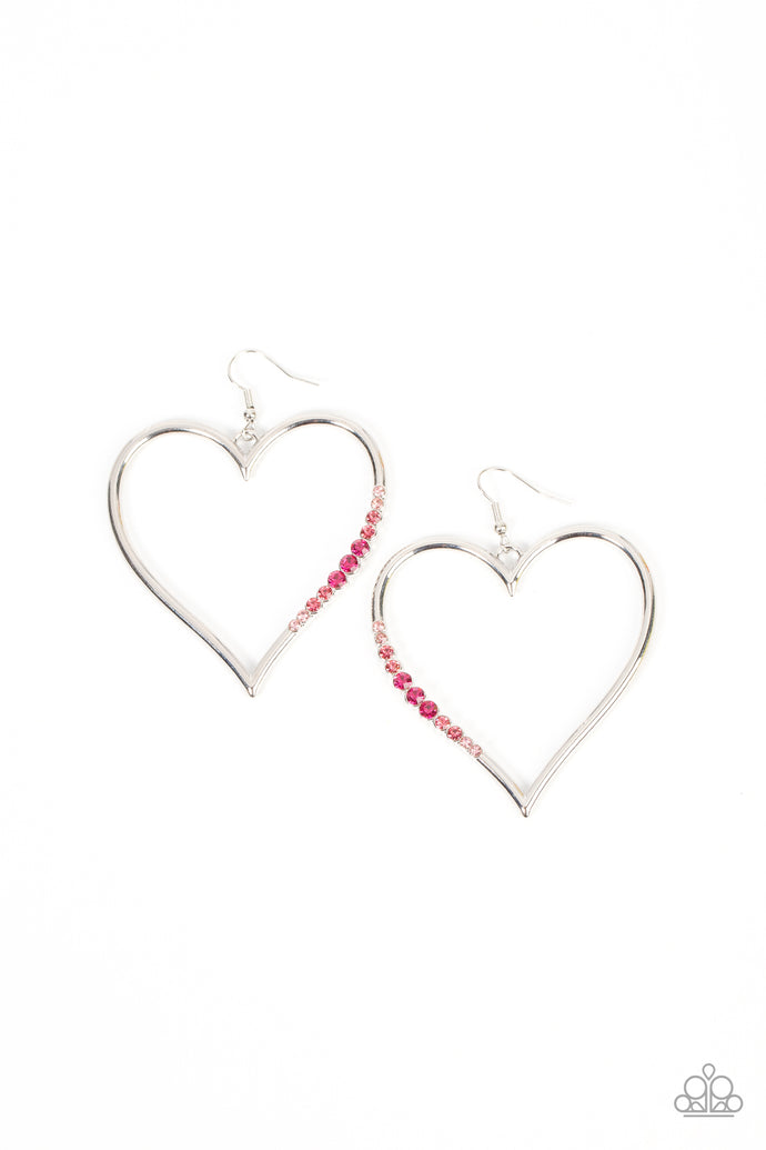 Bewitched Kiss Paparazzi Multi Heart Earrings