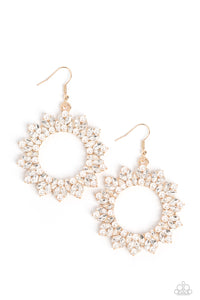 Combustible Couture Papazzai Gold Bling Earrings