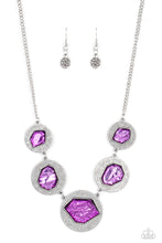 Load image into Gallery viewer, Raw Charisma Papazzai Purple Necklace