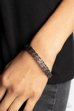 Load image into Gallery viewer, Some Serious Shimmer Paparazzi Black Urban Bracelet