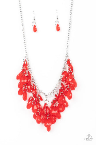 Crystal Cabaret Paparazzi Red Necklace