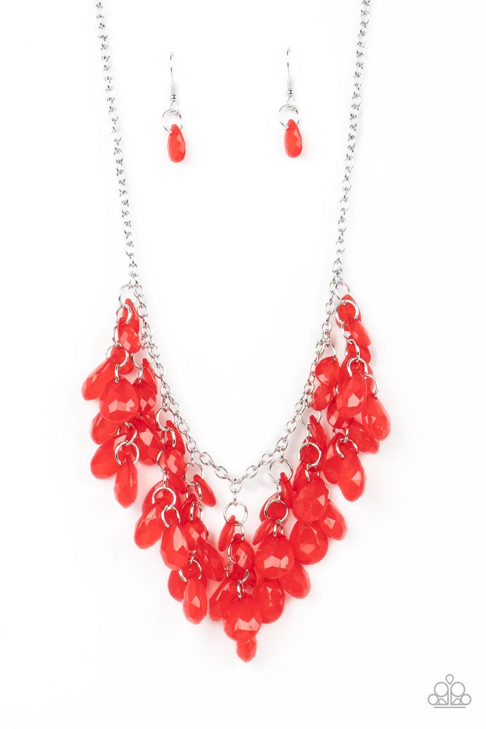 Crystal Cabaret Paparazzi Red Necklace