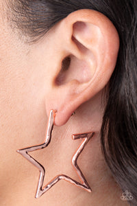 All-Star Attitude Paparazzi Copper Earrings