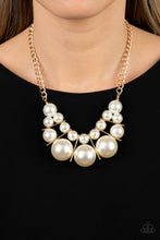 Load image into Gallery viewer, Challenge Accepted Paparazzi Gold Pearl Necklace