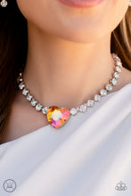 Load image into Gallery viewer, Heart in My Throat - Orange Necklace