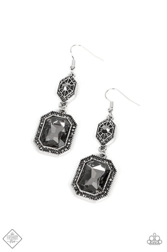 Starry-Eyed Sparkle Paparazzi Silver Earrings